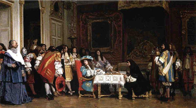 Louis XIV and Moliere, Jean Leon Gerome